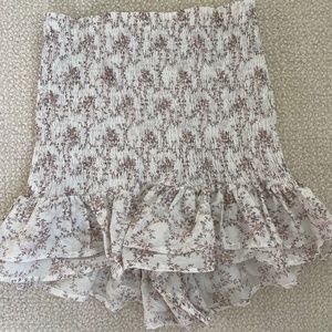 Olivaceous Floral Skort